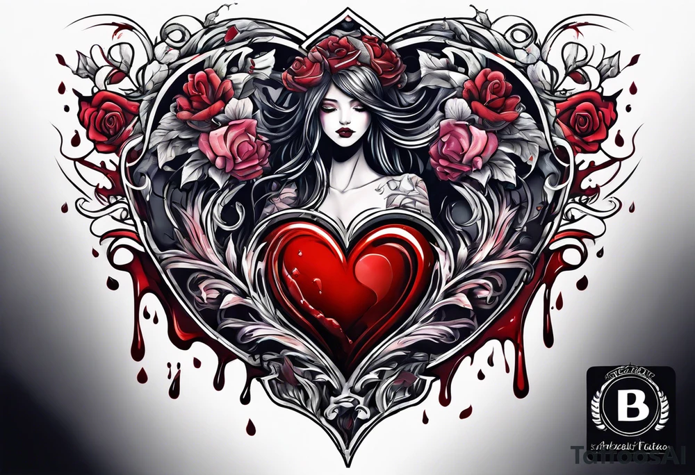 Bloody Heart tattoo idea
