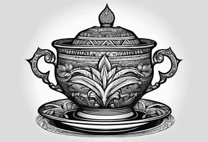 ayahuasca cup tattoo idea