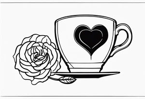 Coffee love tattoo idea