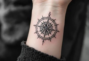 Small Compass tattoo idea