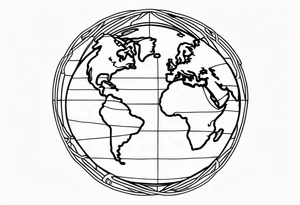 Atlas holding up earth tattoo idea