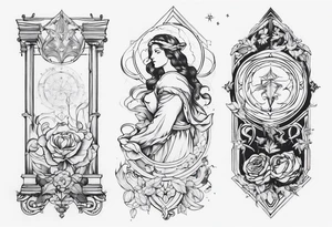 Renaissance sleeve tattoo idea