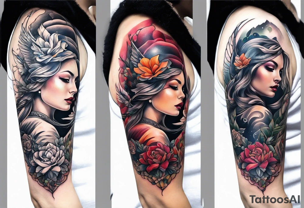 universal sleeve tattoo idea