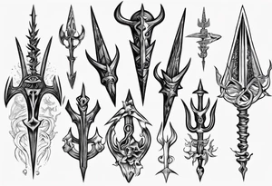 Ukrainian Trident tattoo idea
