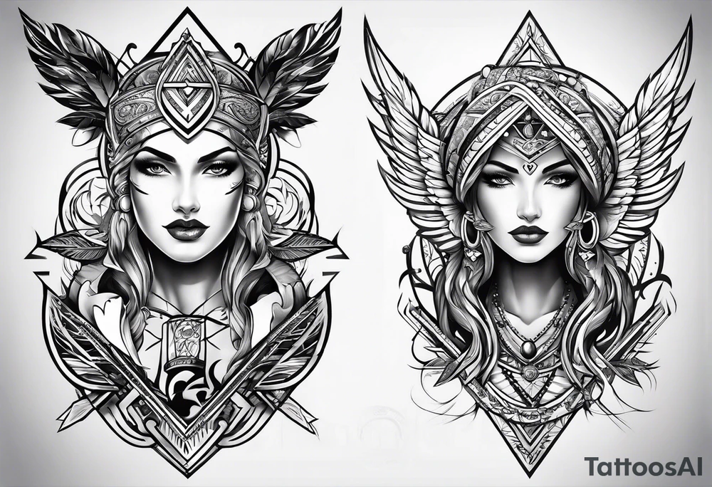 trinity know
arrow
family names tattoo idea