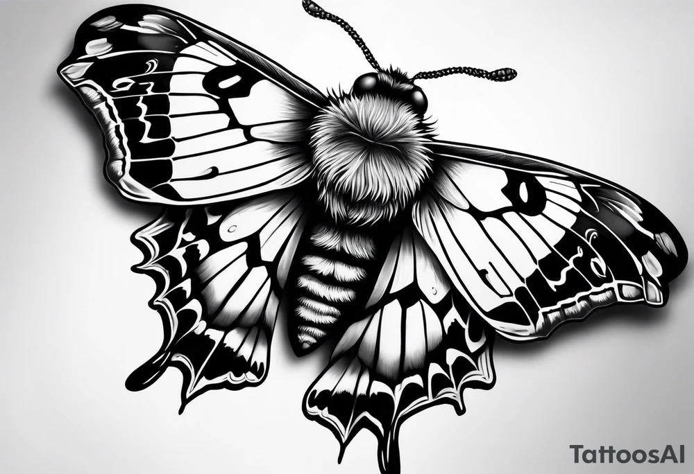 Death head moth hand tattoo tattoo idea