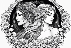 Hades and persephone tattoo idea