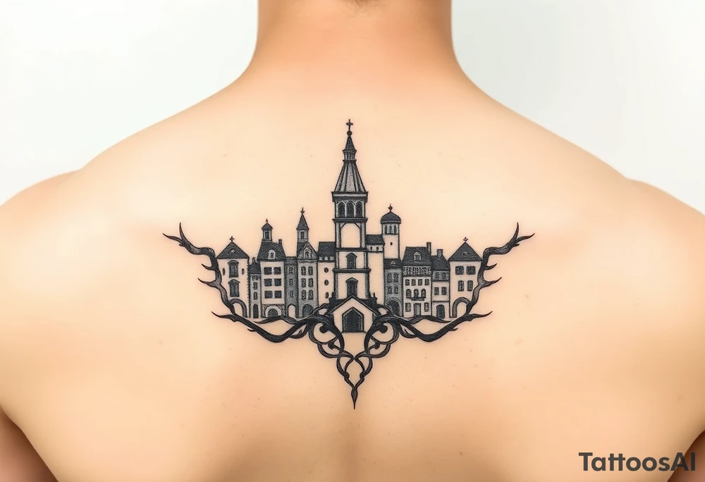 vertikalna tetovaza Beograda tattoo idea