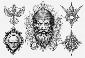 God’s strength and good judgement tattoo idea
