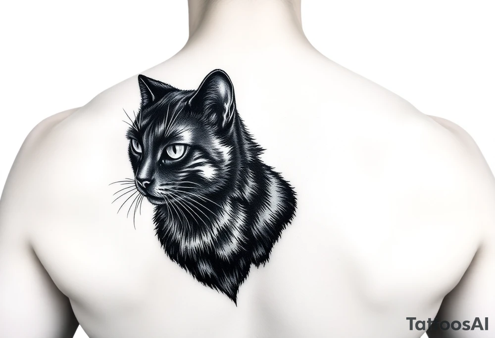 Black Cat tattoo idea