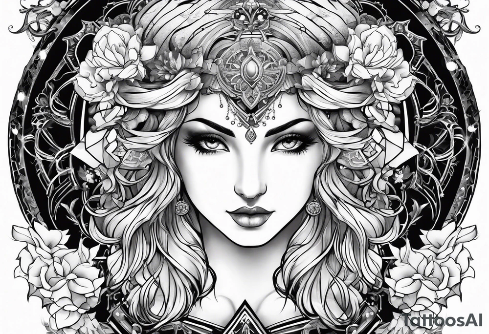 Gemini zodiac sign tattoo idea