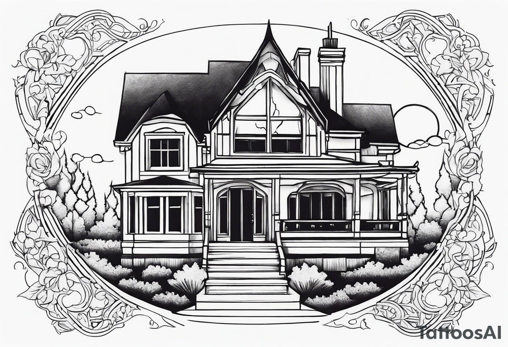 house tattoo idea