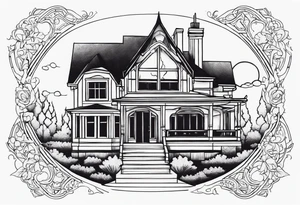 house tattoo idea