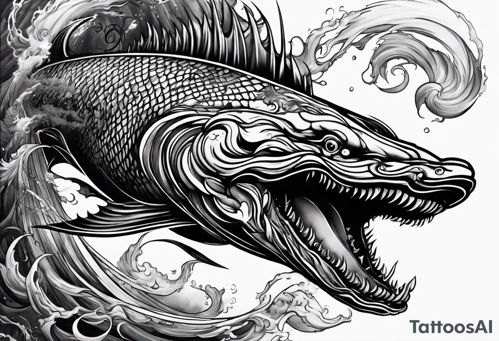 Evil leviathan tattoo idea