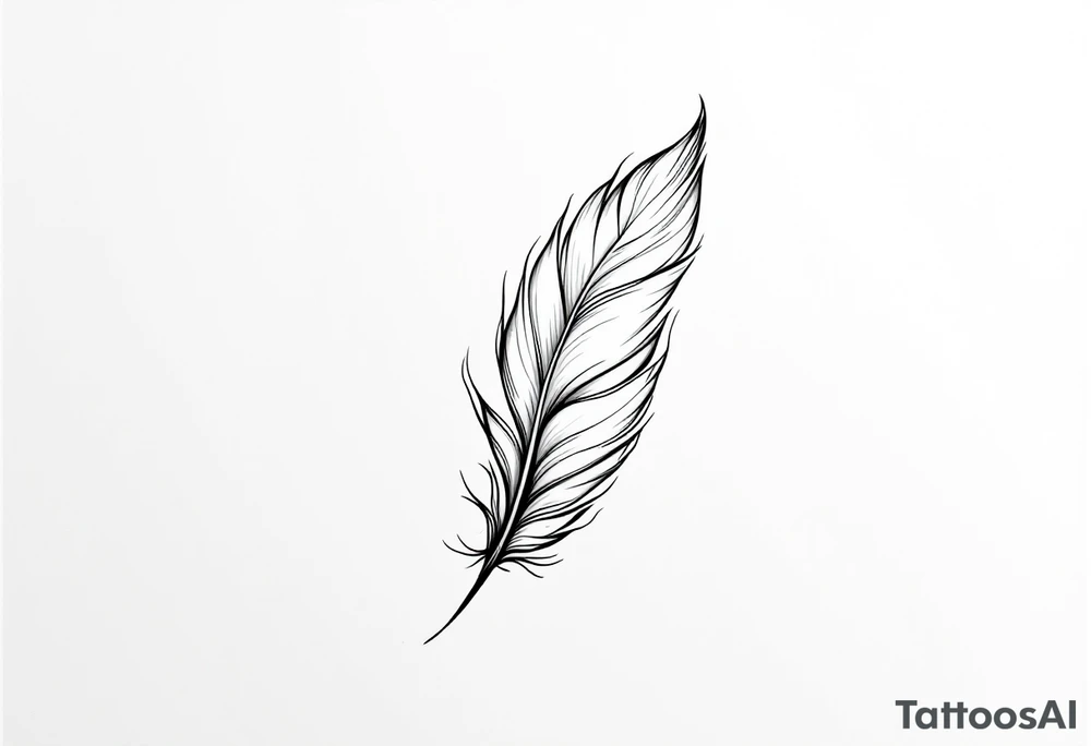 Feather tattoo idea