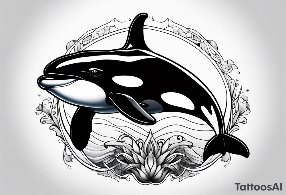 Orca tattoo idea