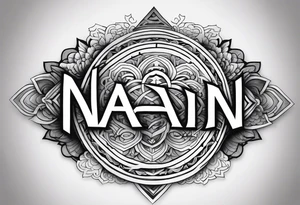 Write the word Nain tattoo idea