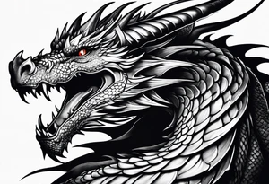 Dragon shoulder tattoo idea