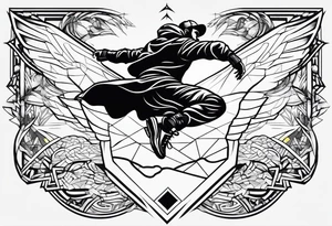 Jumpman logo tattoo idea
