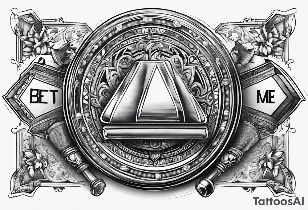 bet on me with gambling background tattoo idea