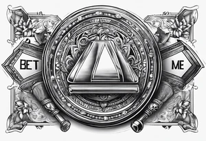 bet on me with gambling background tattoo idea