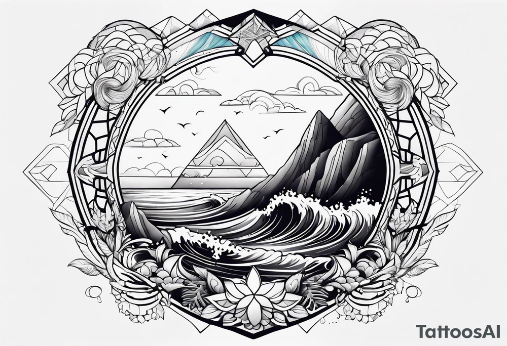 Ocean tattoo idea