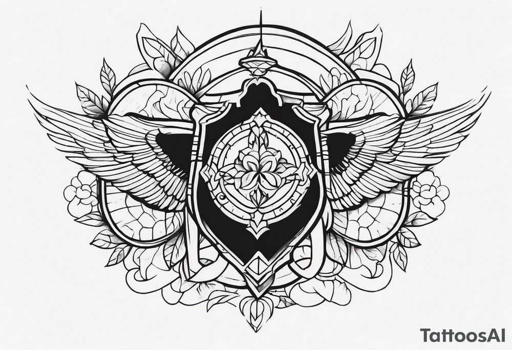 Chest piece tattoo idea