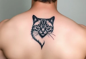 black cat tattoo idea