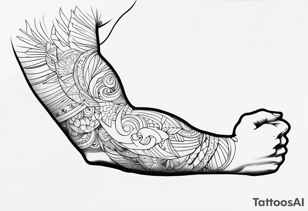 arm bicep tattoo idea