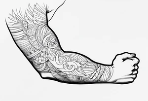 arm bicep tattoo idea