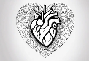 mind over heart tattoo idea