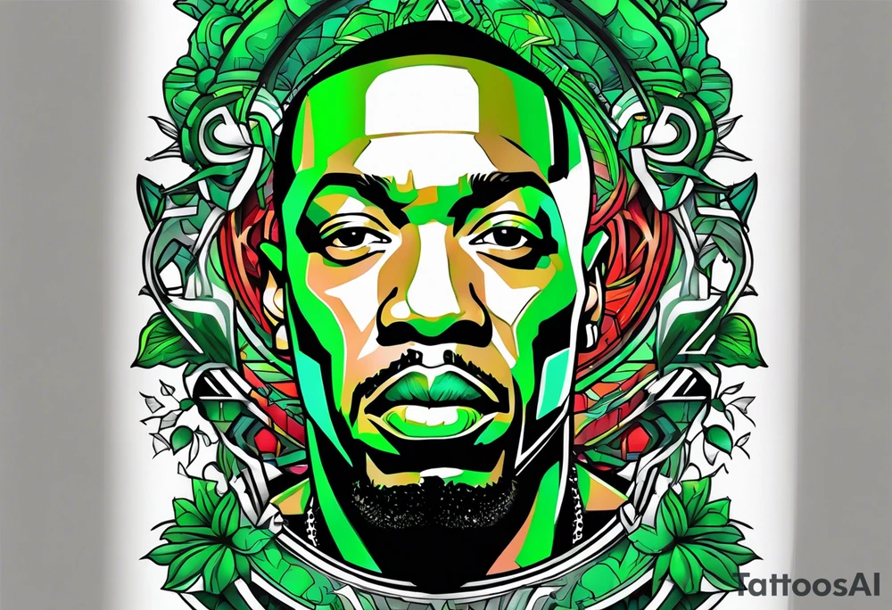 Dr dre green tattoo idea