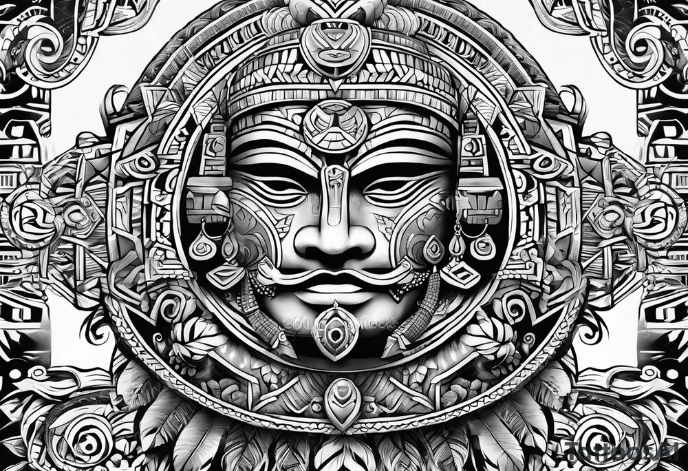 Aztec tattoo idea