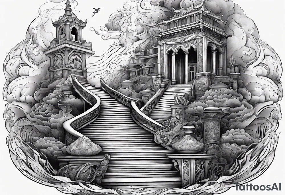 Valhalla stairs tattoo idea