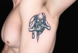 scuba diver tattoo idea