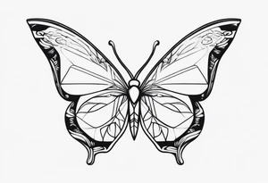 Uma borboleta delicada tattoo idea