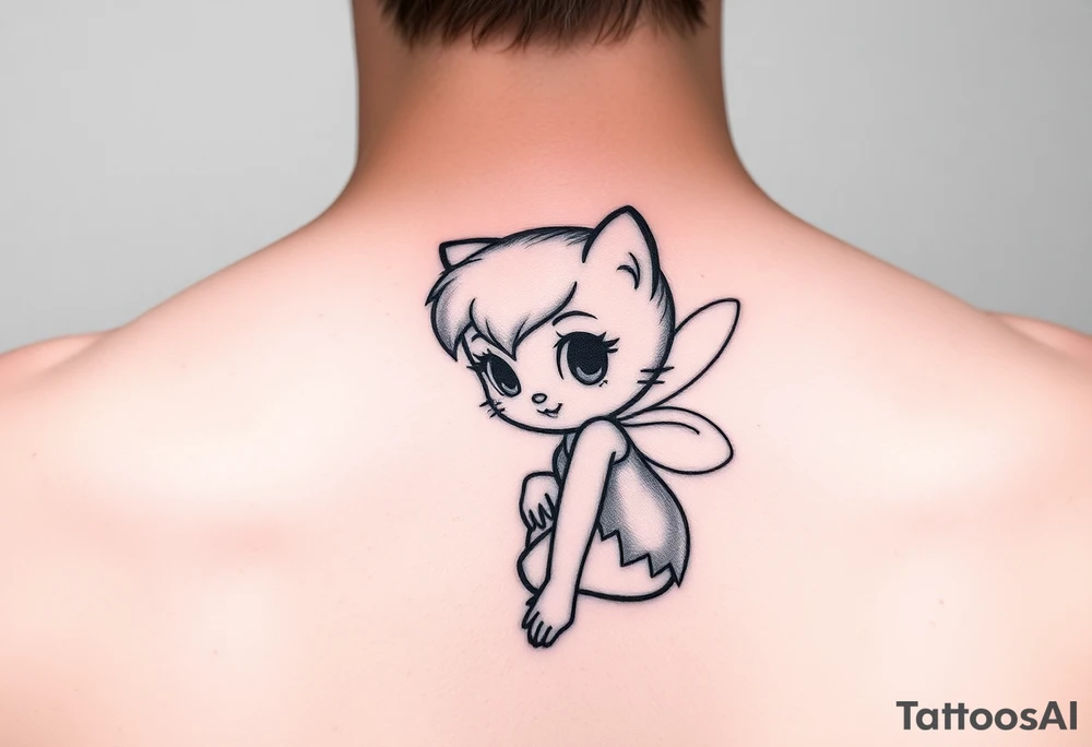 Sally as tinkerbell hello kitty tattoo idea