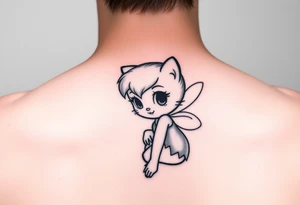 Sally as tinkerbell hello kitty tattoo idea