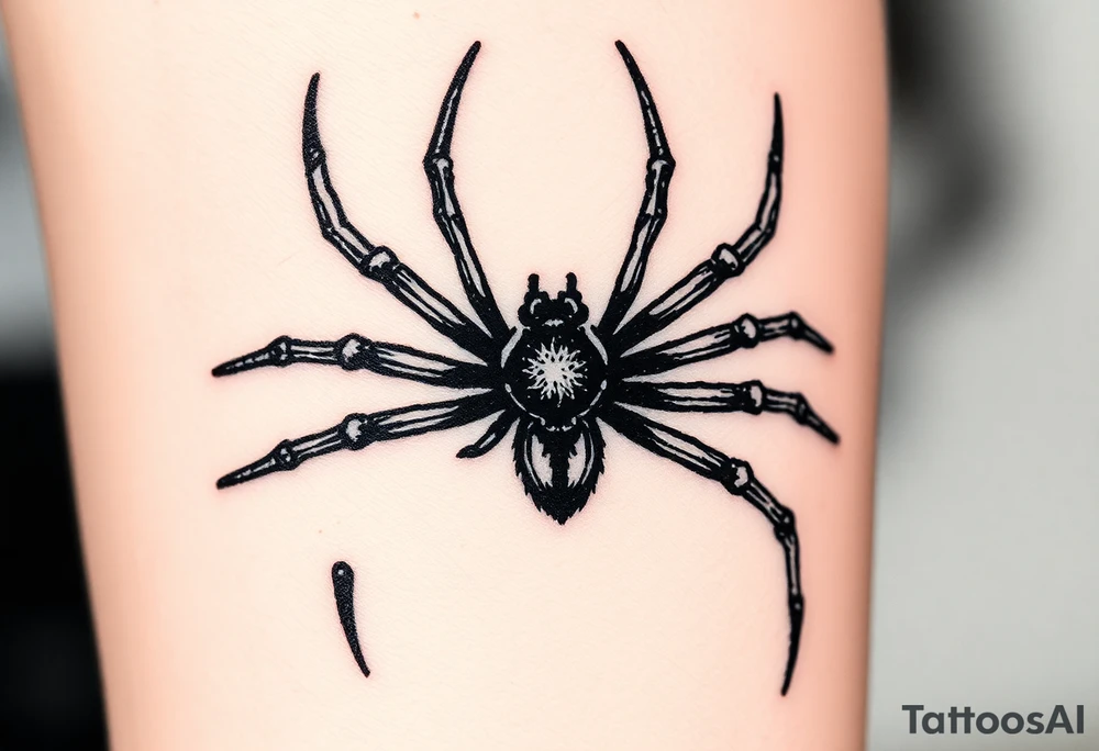 Spider tattoo idea