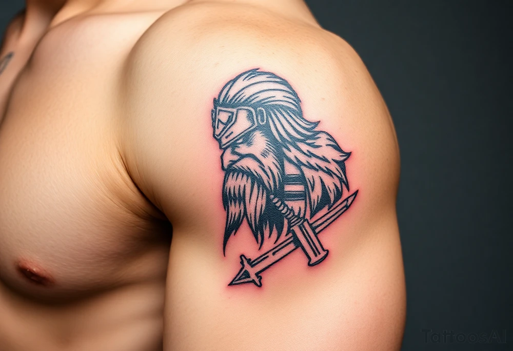 warrior tattoo idea
