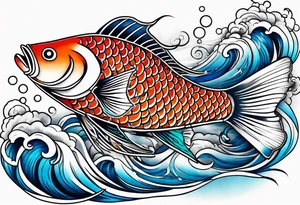 fish water tattoo idea