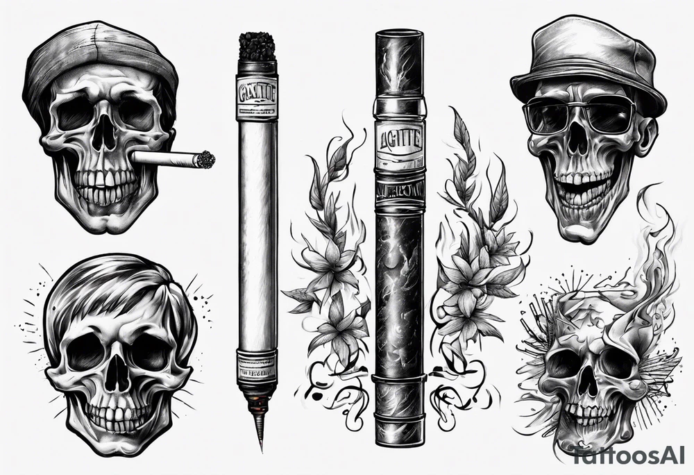 cigarette tattoo idea