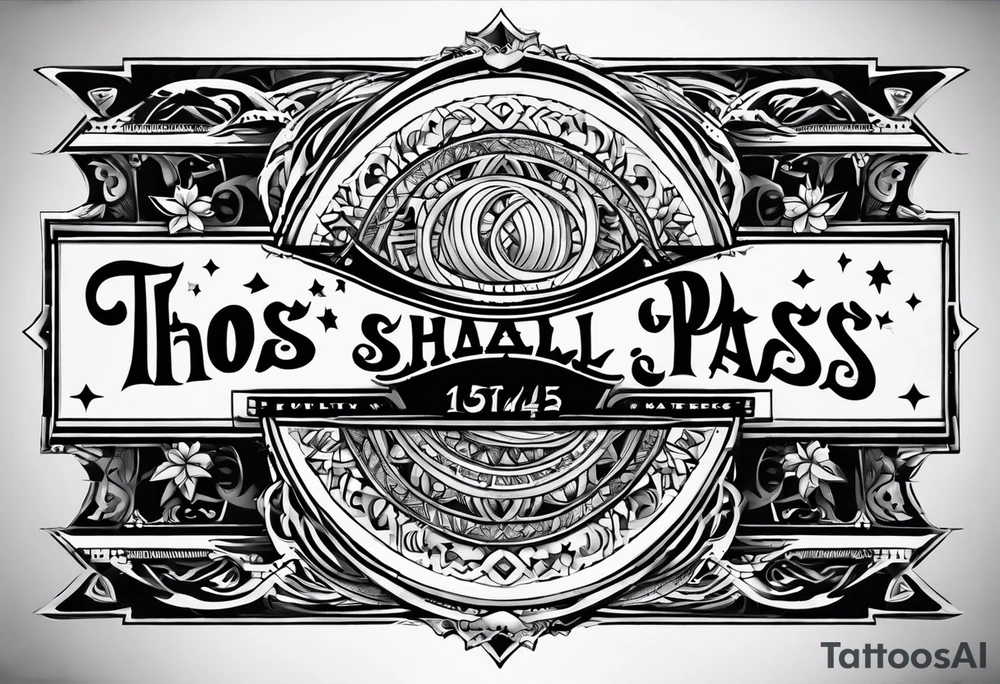 This too shall pass written tattoo idea