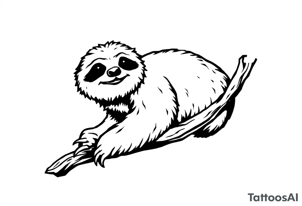 sloth tattoo idea