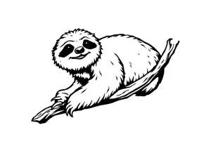 sloth tattoo idea
