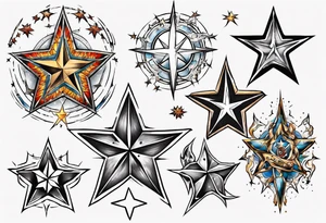 Star tattoo tattoo idea
