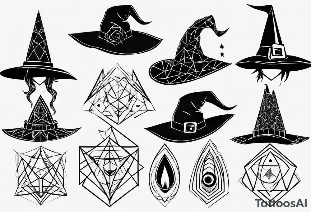 Witch hat tattoo idea
