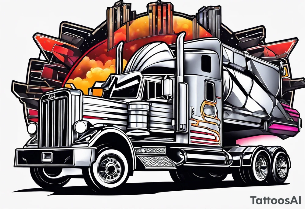 Darth Vader as a truck tattoo idea
