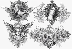 Renaissance angles sleeve tattoo idea