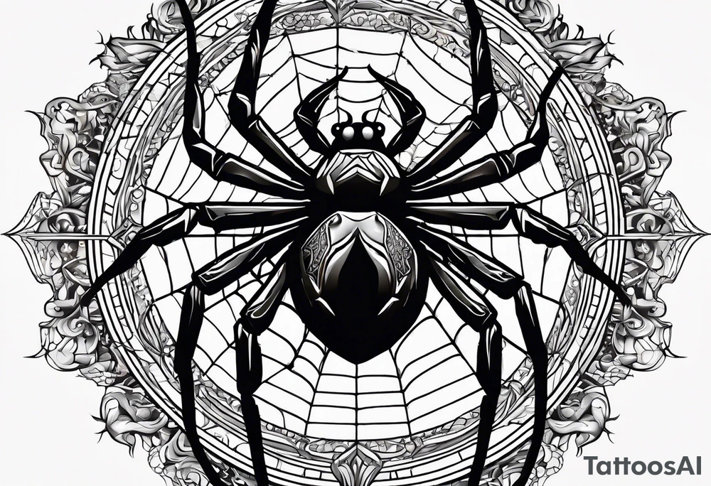 web and the spider to descend tattoo idea